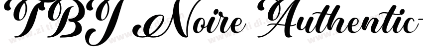 TBJ Noire Authentic字体转换 TBJ Noire Authentic字体转换